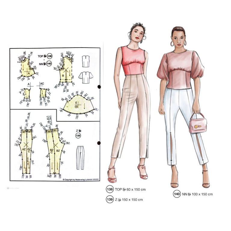 Conjunto de blusa y pantalón